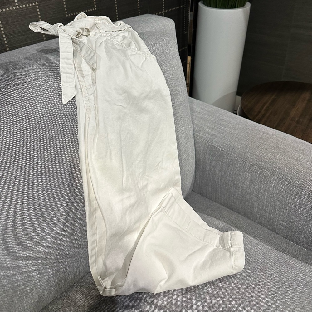 White Drawstring Pants - image 5